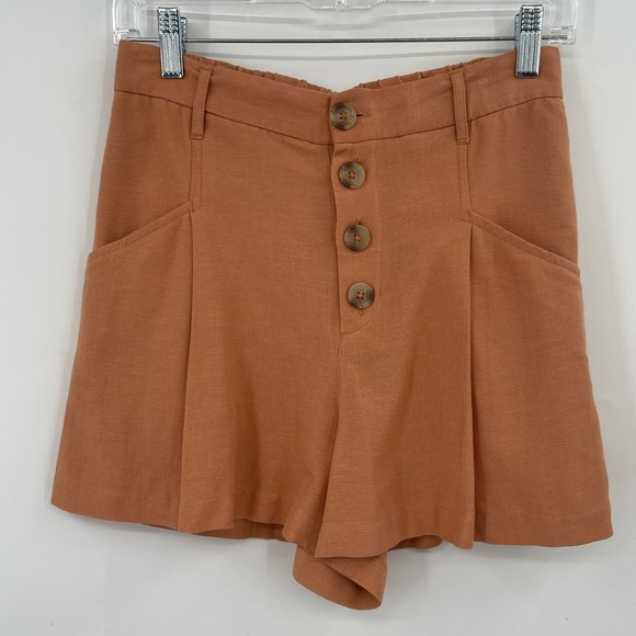 L*Space SET Penelope Toasted Crop Top & Vista Shorts Linen Blend Size Medium - Picture 8 of 12